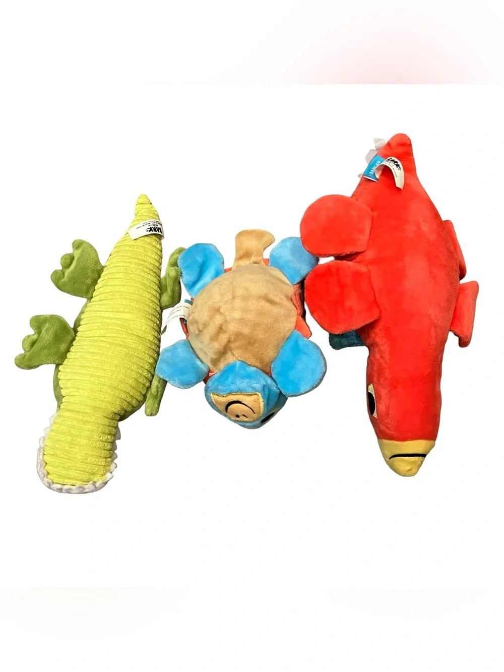 Bark Box Dawn Dogosaurus Stegosaurus Ankylosaurus Crocodile Dog Toy Plush Lot